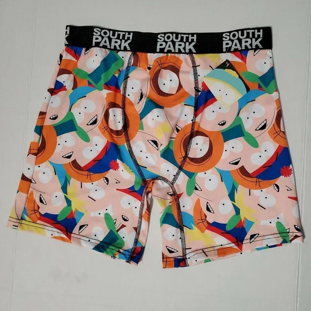 South Park Mens Boxer Briefs Under Brands Character Print Multi Color Large NEW
